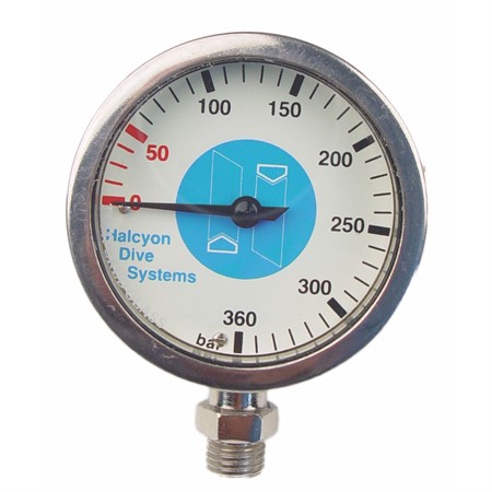 Halcyon Submersible Pressure Gauge for Stage, 0-400 bar